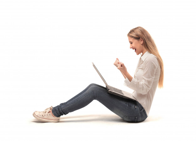 Utilisatrice du logiciel de gestion des temps