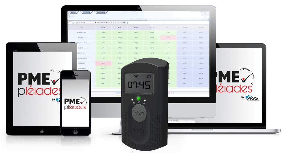 Pointeuse et solution cloud responsive application mobile tablette pc mac